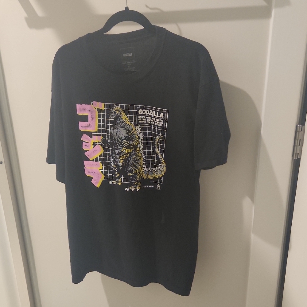 Black Godzilla Graphic T-Shirt